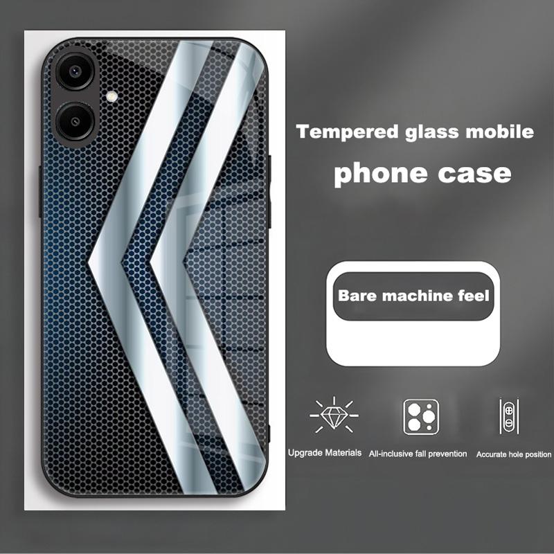 Shockproof Tempered Glass Case For Samsung Galaxy A56 A36 A26 A16 A06 5G Phone Back Cover Luxury Shell Coque Full Lens Protector