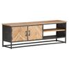 TV Stand 120 X 30 X 40 Cm Solid Acacia Wood