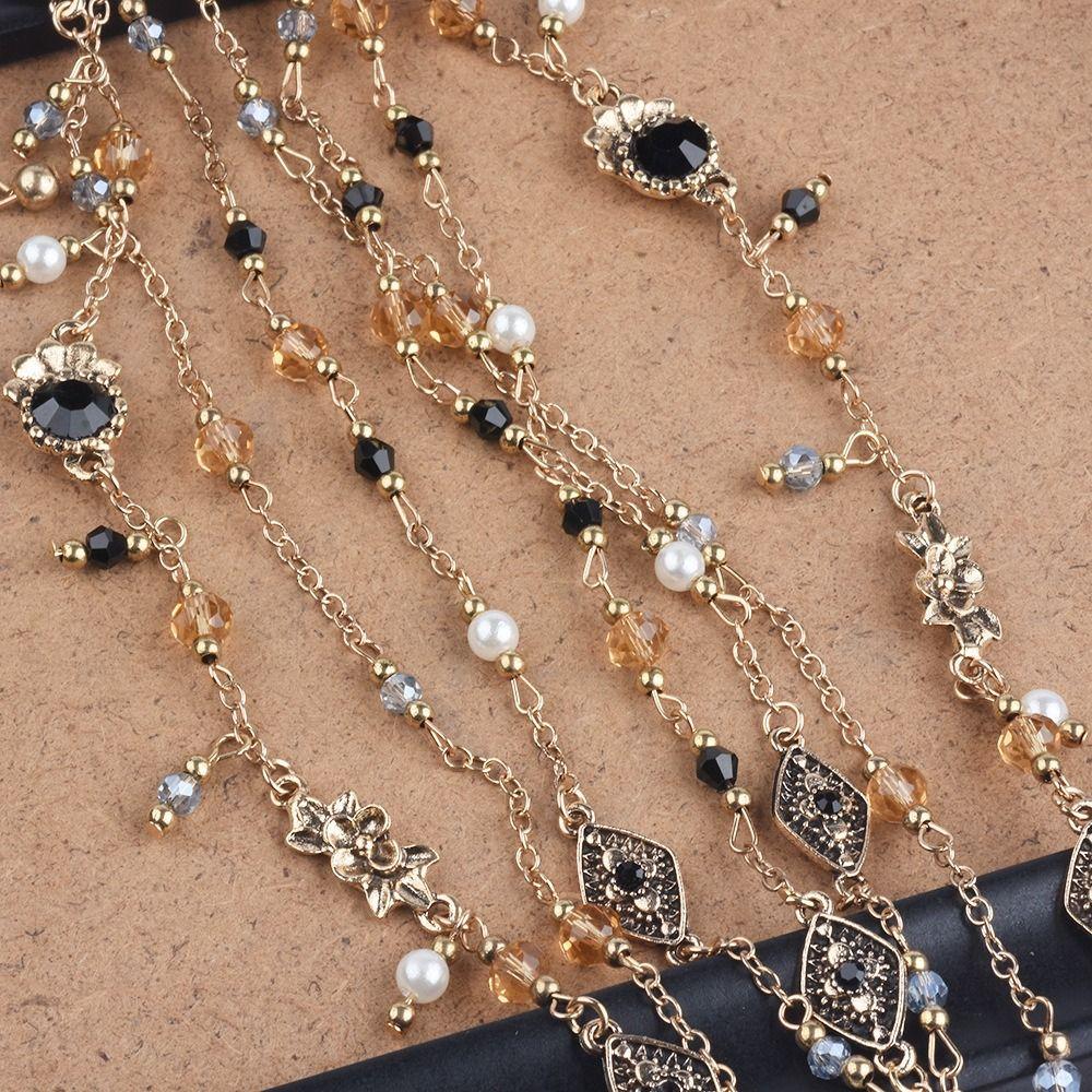 Elegant Baroque Headwear Necklace Luxury Gothic Headpiece Necklace  Music Festivals