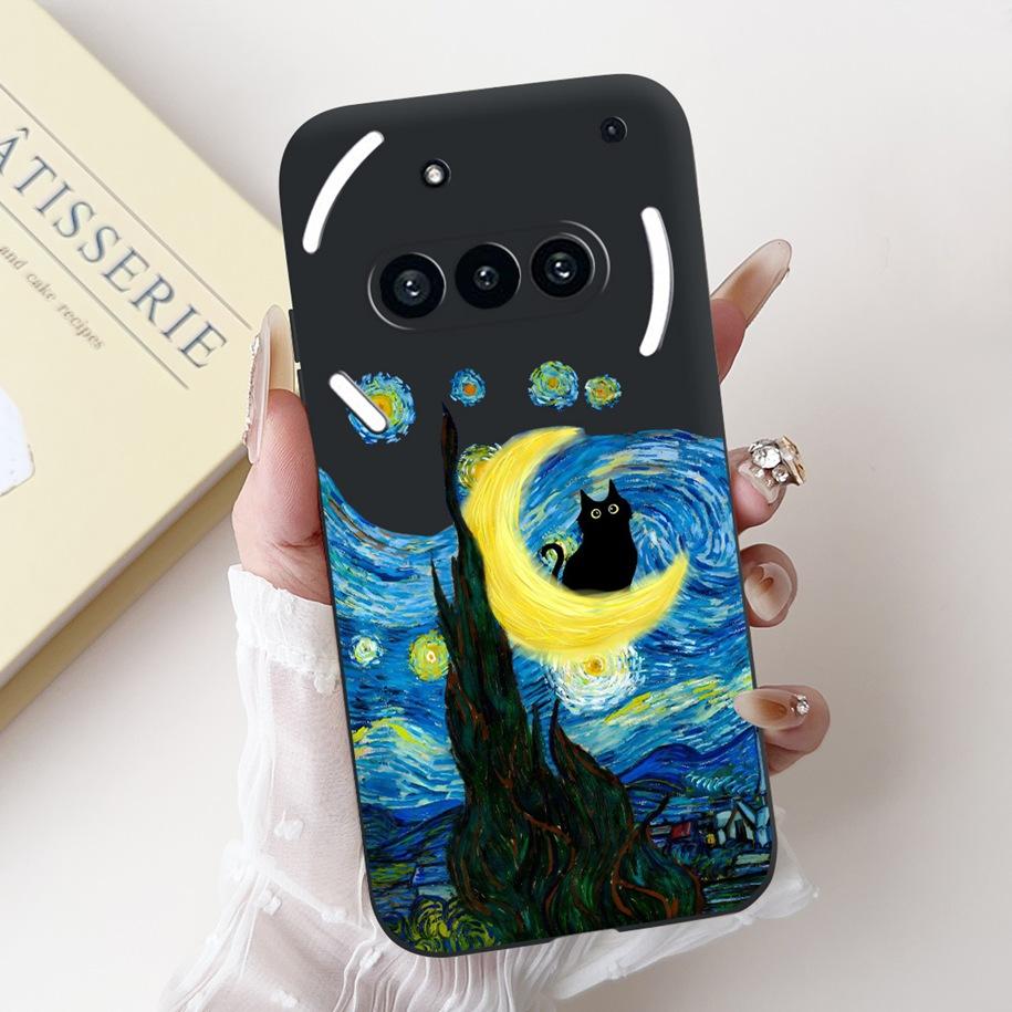 Para Funda Nothing Phone 3A A059 Lindo Dibujo Animado Panda Astronauta Silicona Suave Negro Mate Cubierta Para Nothing Phone3a Pro A059P Fundas
