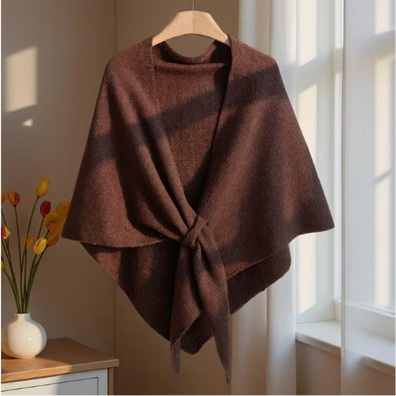 Women S Lazy Warm Triangular Scarf Multi Color Soft Shawl