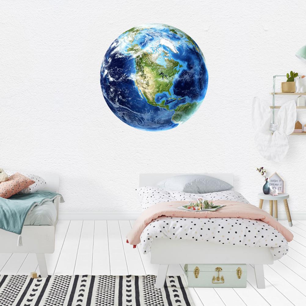 Adesivo Terra Luminoso 30cm Pianeta Universo Adesivi Murali Fluorescenti al Buio Adesivi Fai da Te Decorazione Camera da Letto Bambini