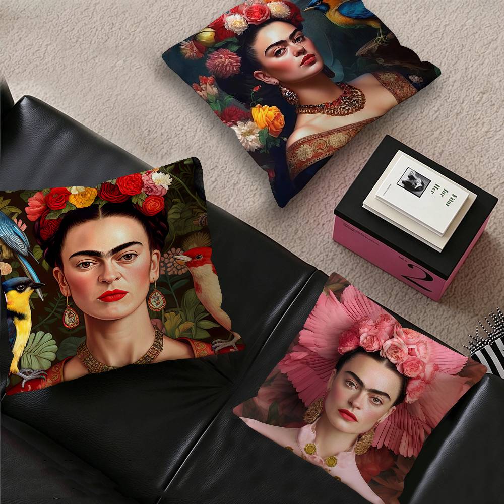 Vintage Artist FFrida KKahlo Pillow Cover Design cushion Cover decor Holiday Decorati