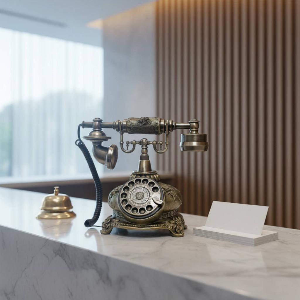 Vintage Rotary Telephone Decorative Design Antique Desk Phone Retro Landline Phone Hands-Hands-Free Antique Landline Telephone