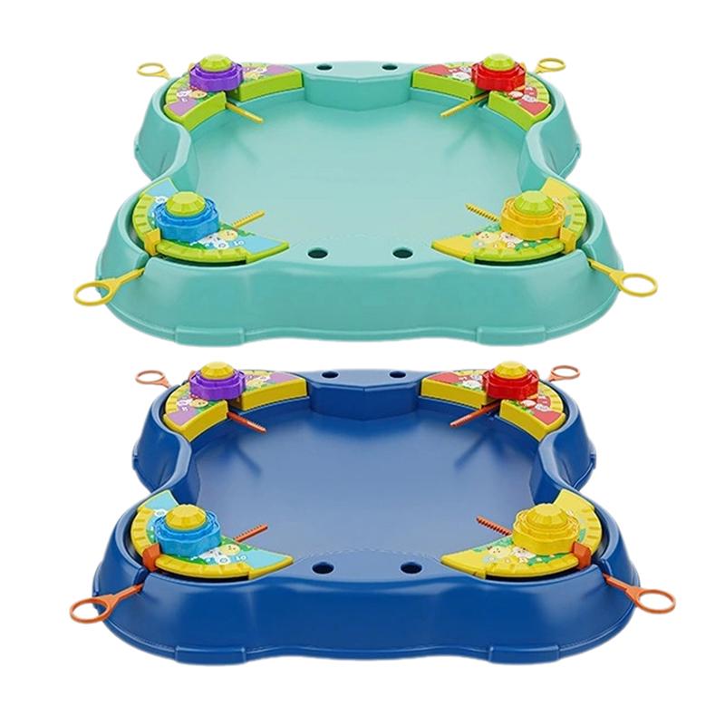 1 Set Multi-Player Battle Children Table Interactive Kit Gyro Big Battle Pull Combat Plate Gyro Play Puzzle Game Toys