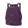 Drawstring Backpack with Dual Zipper Compartment Lightweight Casual Bag Unisex Gym Travel School Backpack