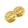 CHANEL Vintage large COCO Mark Earring gold Women Used