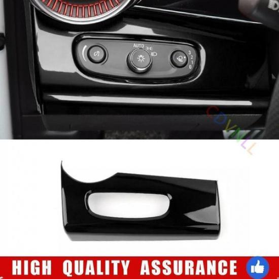 For Chevrolet Trax 2024-25 Glossy Black Front Headlight Switch Button Cover Trim