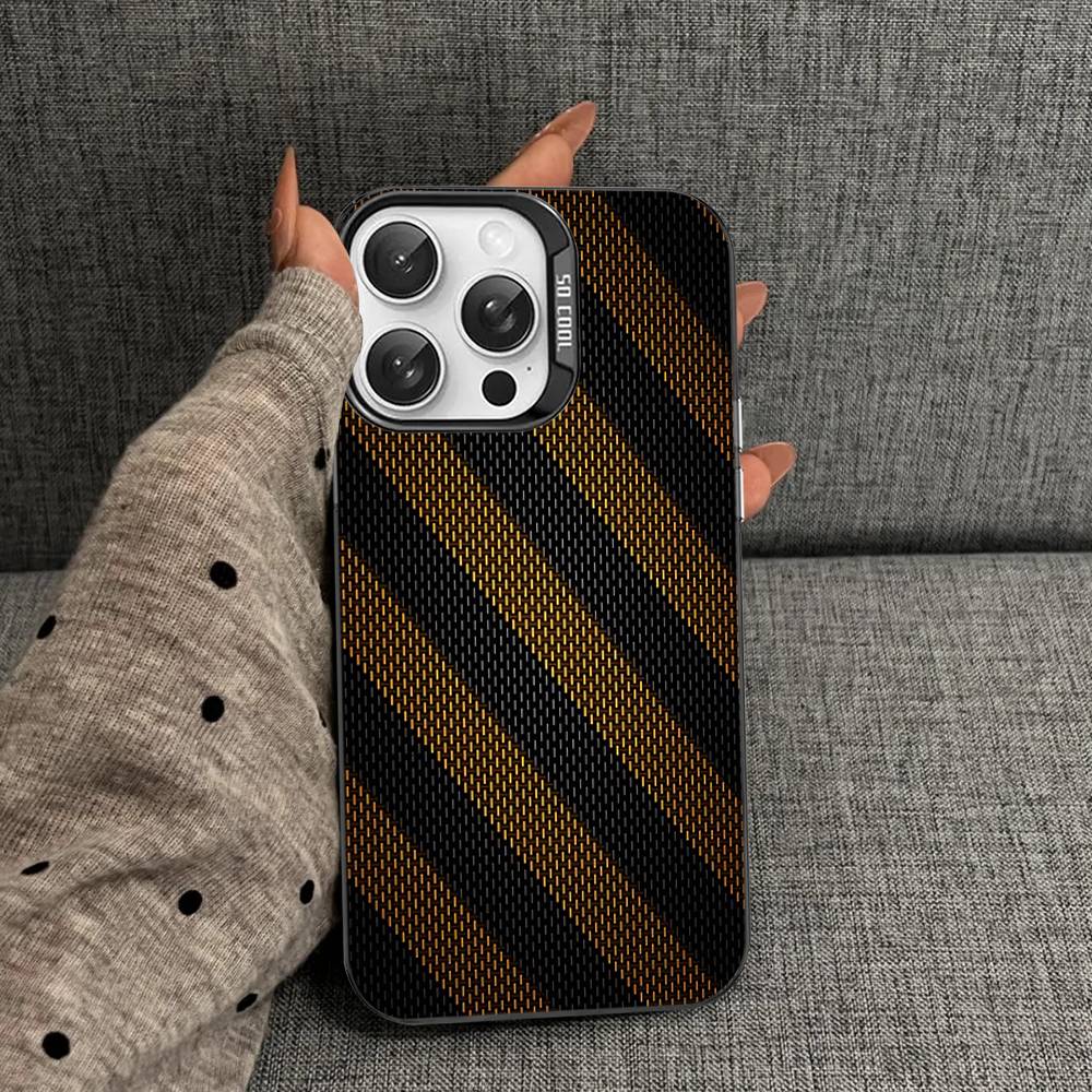 Fiber Texture Phone Cases For IPhone 17 16 15 14 13 12 11 Plus Pro Max Colorful Case
