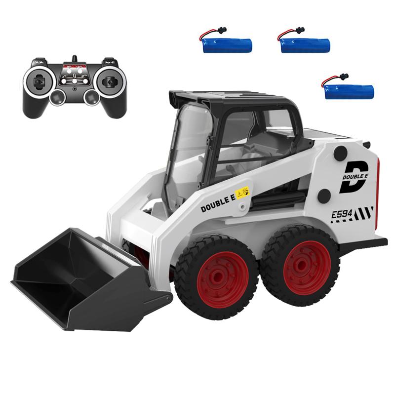 Double E E594 1:14 Rc Truck Loader Cars Trucks Remote Control Engineering Vehicles Excavator Skid Steer Tractor Toy For Boy Gift