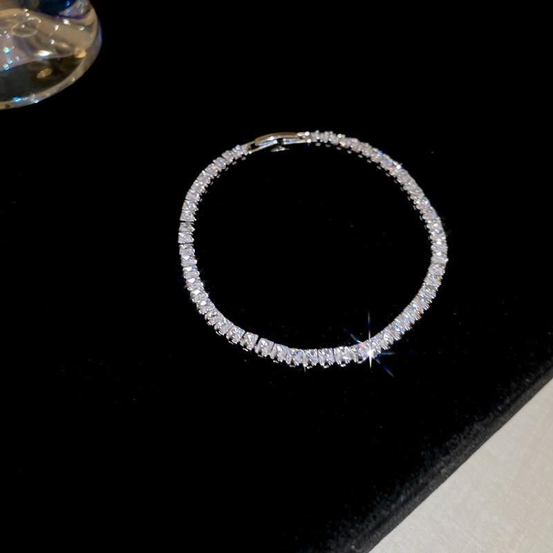 Zircon Flower Simple Niche Bracelet Light Luxury High Sense Fashion Versatile Bracelet Temperament Personalized Jewelry Women