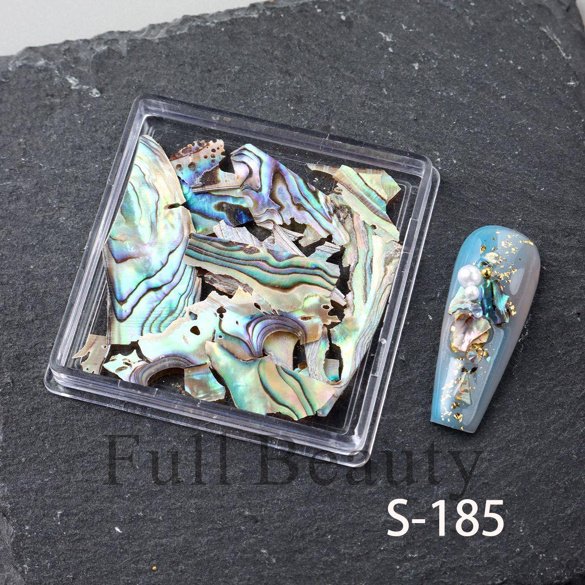 Новые ракушечные блестки для нейл-арта ins ультратонкие фрагменты перламутра ornaments в коробочке