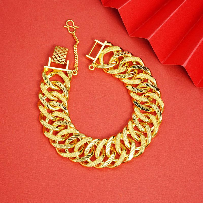 Retro Domineering Men s Frosted Bracelet Watch Chain Accessories Bracelet 17CM