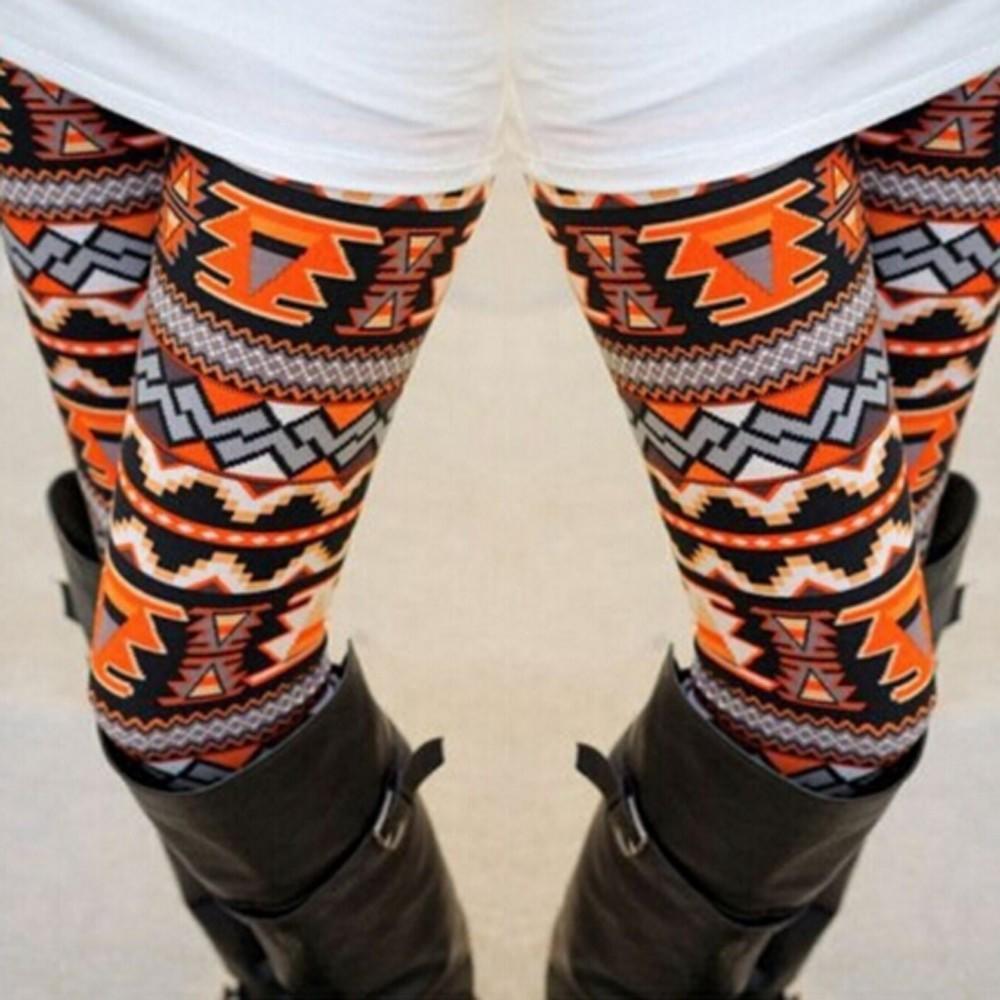 Winter Warm Women Knitted Tights Pants Skinny Slim Trousers Xmas Snowflake Reindeer Pencil Leggings