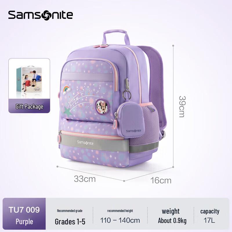 

Samsonite Kids Minnie Mouse Anti-Bacterial Ergonomic Backpack TU7*009 (Grades 1-5)
