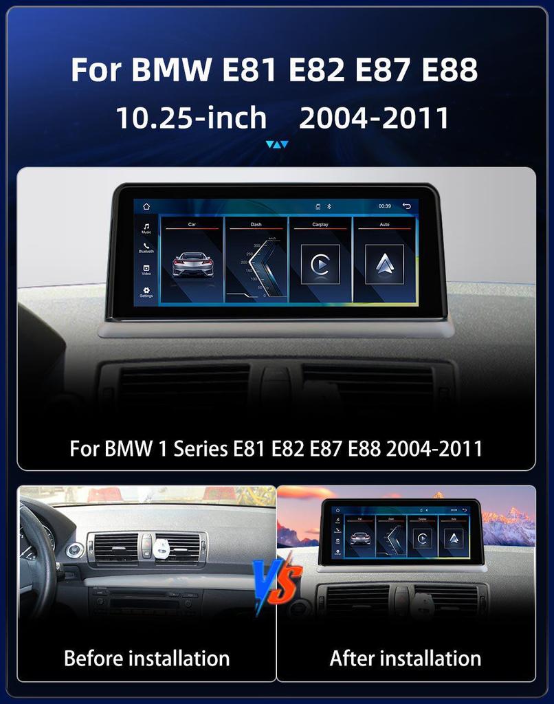 10.25-Inch Linux Navigation and Reversing System for BMW 1 Series E81 E82 E87 E88