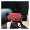 Textured small bag women's spring new simple shoulder high value versatile messenger small square bag