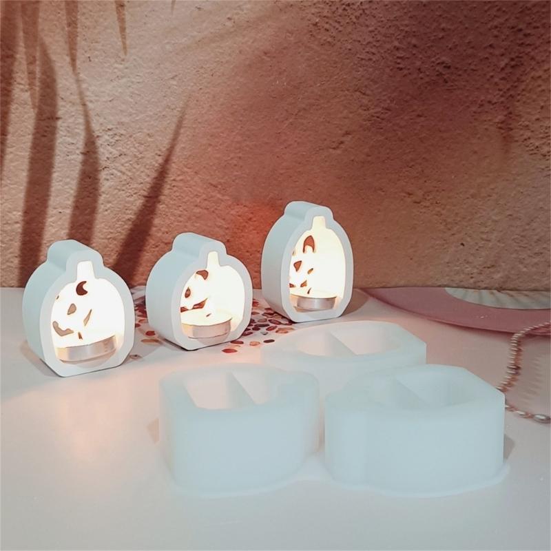 Halloween Themed Silicone Molds 4 Cavities Pumpkins Silicone Mould