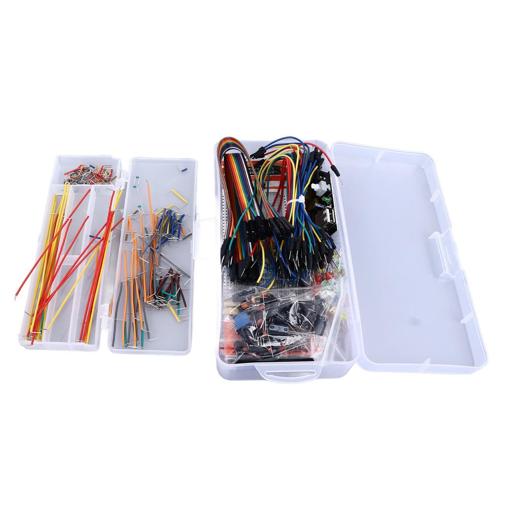 830 Steckpunkte Breadboard mit Stromversorgungsmodul DIY Schaltung Jumperkabel Elektronikbausatz