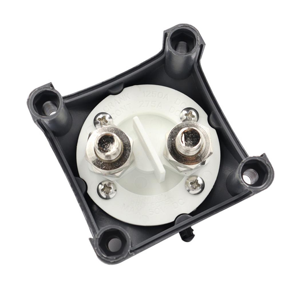 Boat Battery Selector Isolator 12V-48V 275A Battery Disconnect Rotary Switch Circuit Cutter Rotary Cut On Off Switch
