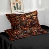 3PCS Retro Totem Ethnic Style Printed Coreless Bedding Set Soft Dormitory Bedroom Multiple Sizes Decoration Machine Washable