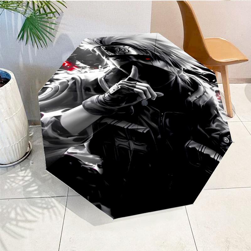 Dark Anime Ninja Character Automatic Folding Umbrella - 8-Rib Travel Umbrella with Auto Open/Close & Portable, Gift for Christmas, Birthdays