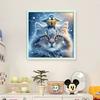 Winter Animal Printed Cross Stitch Kit DIY 11CT Embroidery Craft Set Home Decor
