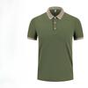 New Men's Business Casual  Short Sleeve Solid Color Shirt Fashionable Warm Comfortable Four Seasons Versatile Top
