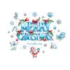 Merry Christmas Window Cling Removable Waterproof Santa Snowman Snowflake Static Glass Sticker Holiday Party Decoration Decal