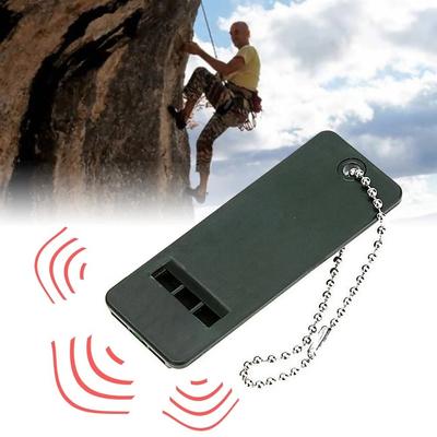 3-Frequency Whistle High Decibel Survival Whistle Outdoor Hiking Camping Whistle Hunting Whistle Emergency Survival Aid Tool