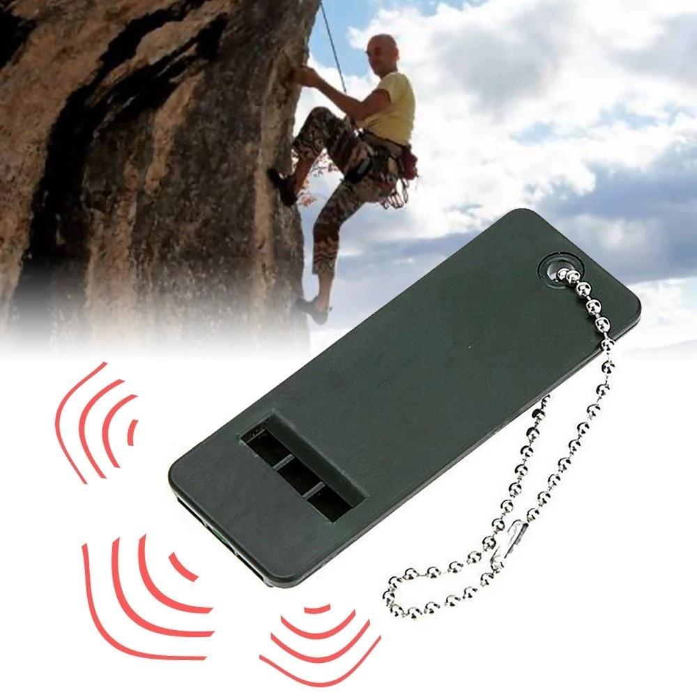 3-Frequency Whistle High Decibel Survival Whistle Outdoor Hiking Camping Whistle Hunting Whistle Emergency Survival Aid Tool
