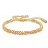 Women's Two-Color Ethnic Knot Bracelet: High-End Handwoven Jewelry