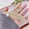 with Pearls Wheat Ear Hair Grab Headdress Luxury Hair Claw Elegance Shark Clip  Back of The Head