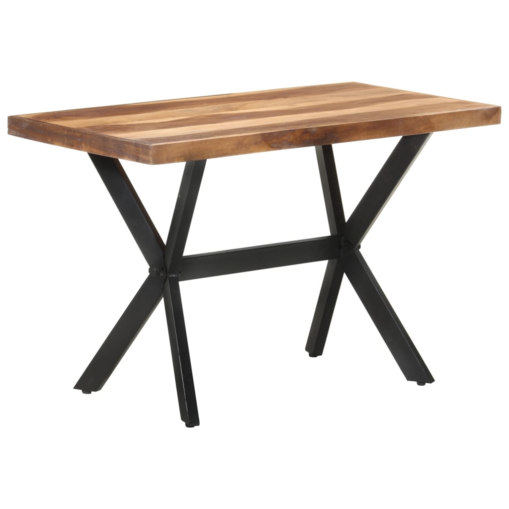 Dining Table 120x60x75 cm Solid Wood Honey Colored