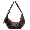 Large Capacity Hobo Bag Women's Vintage Pleated Shoulder Bag Commuter Crossbody Bag
