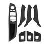 7Pcs Left/Right Hand Drive For BMW 5 Series F10 F18 10-17 Car Interior Inner Door Handle Panel Pull Trim Cover Kit