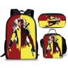 Backpack Satchel Pencil Case Three-Piece Set Student Schoolbag Cartoon Children'S Backpack