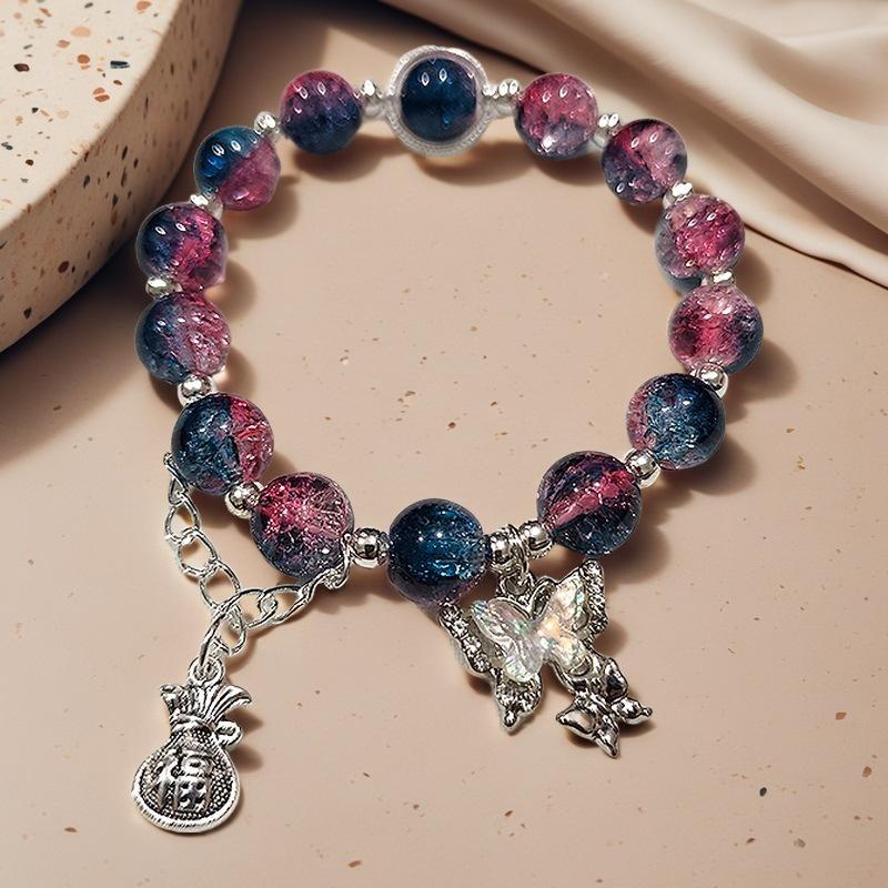 Daisy Popcorn Beaded Bracelet: Elegant Women's Hand Jewelry