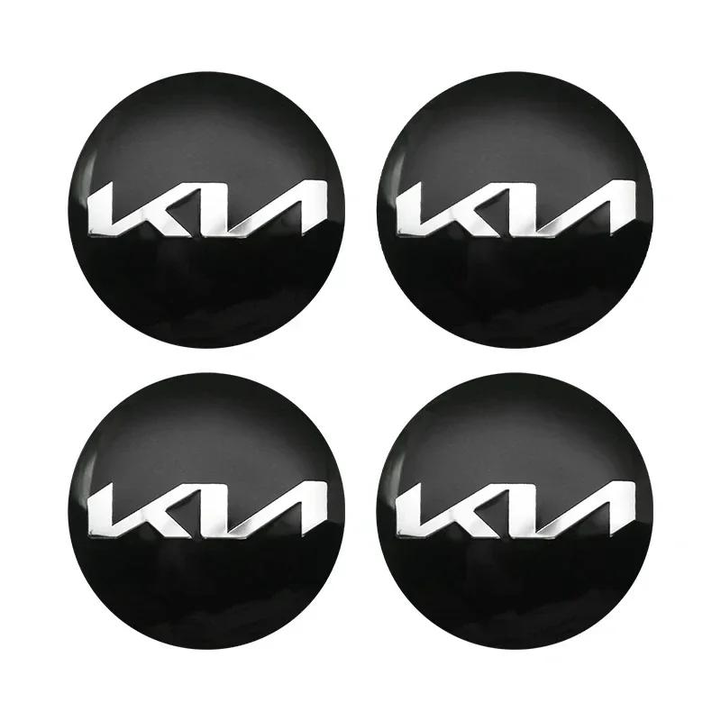 

2026 Горячая наклейка на автомобиль 4 шт. 56 мм Колпачок центральной ступицы колеса автомобиля Наклейка-значок Автостайлинг Для KIA EV6 Sorento Niro Stinger Ceed Carniva