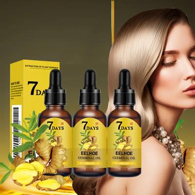7 Day Ginger Hair Oil & Serum, Deeply Hydrating And Nourishing, With A Natural Formula Of Ginger, Hair Look Thicker, Suitable For Adult Men And Women