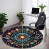 1pc Astrology Wheel Chair Carpet for Office, Soft Comfortable Mat For Office, Living Room, Bedroom, Machine Washable Carpet Yy251112038