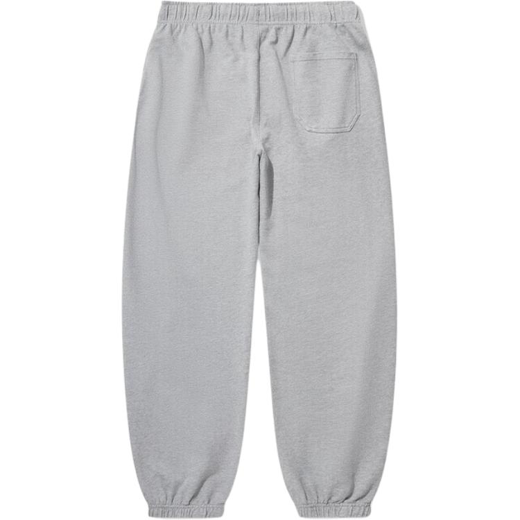 Li Ning Vital Series Solid Color Mid Waist Comfortable Breathable Versatile Tapered Knit Sports Pants Men pants Gray AKLUA33-2