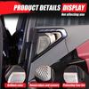 For BMW X3 G45 2025 2026 Rear Door Speaker Cover Car Door Speaker Decorative Mesh Cover Stainless Steel Silver 2pcs