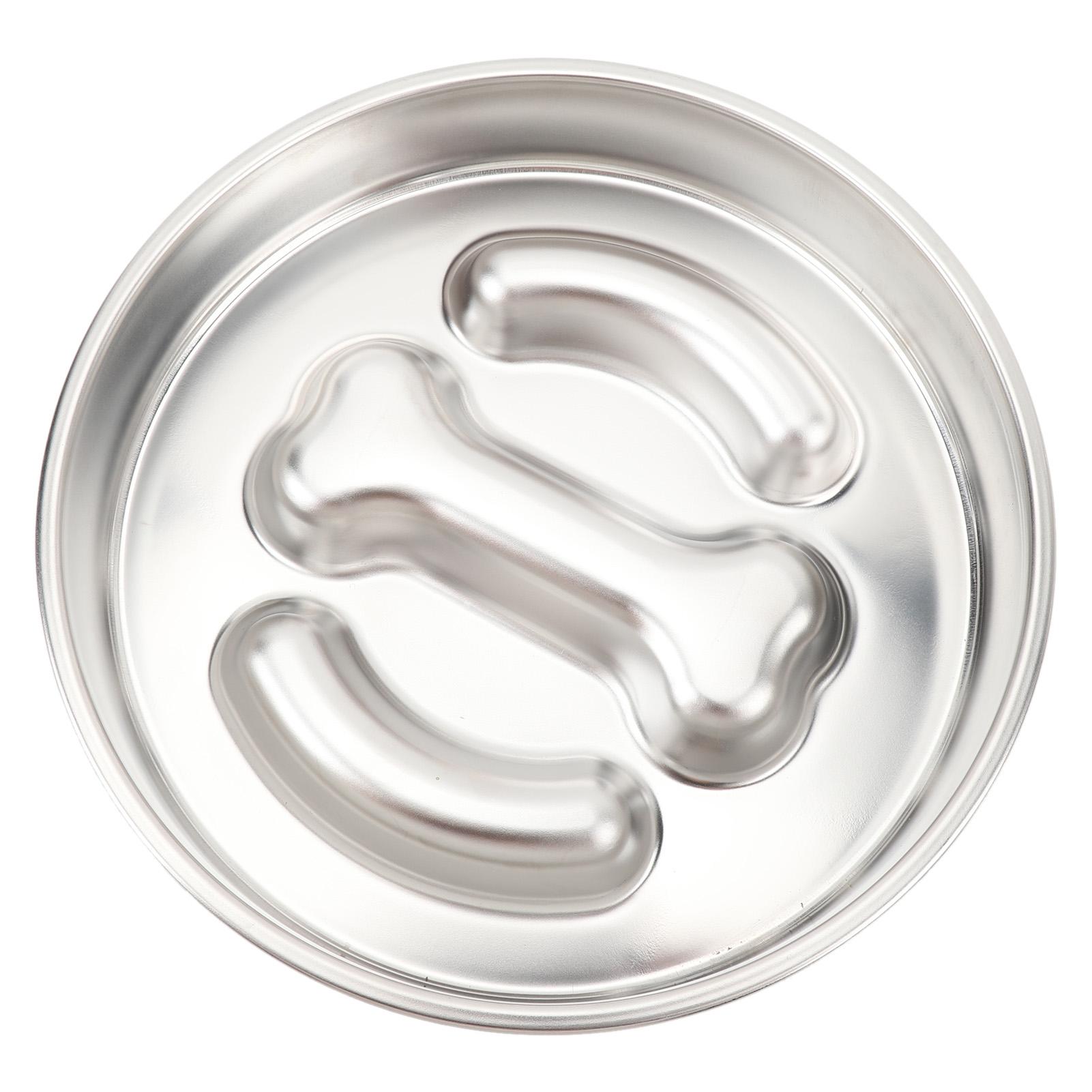 

Slow Feeder Dog Bowl Stainless Steel 2 Cups 4mm Thickness Anti Slip Enhanced Health Dog Food Slow Feeding Bowl for