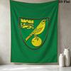Norwich City FC Wall Tapestry Aesthetic Wall Hanging Printed Fabric Blanket Decorative Tapestries for Bedroom Living Room Home Decor
