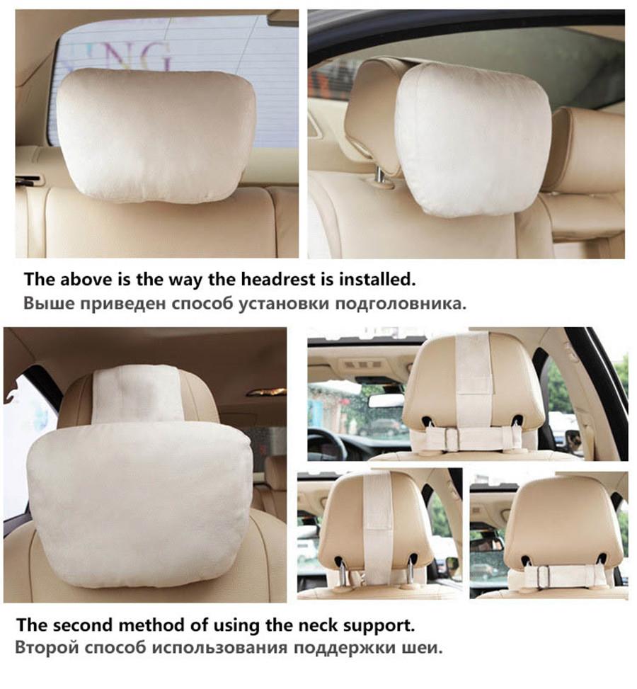 Universal Soft Car Travel Headrest Head Neck Rest Pillows Seat Cushion Support