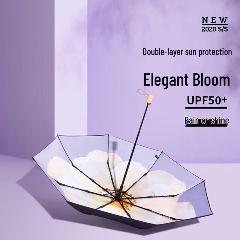 Beneunder Double-Layer UV Protection Folding Umbrella