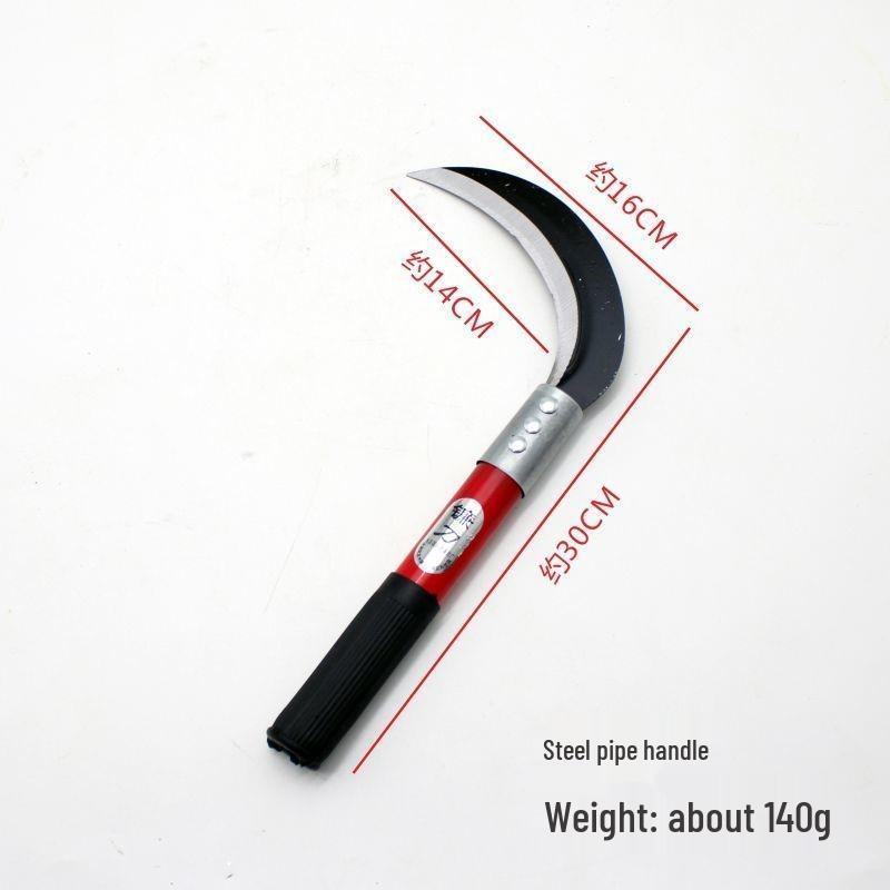 Серп для прополки из марганцевой стали: Ручной кованый мачете для рубки деревьев, дров и кошения травы