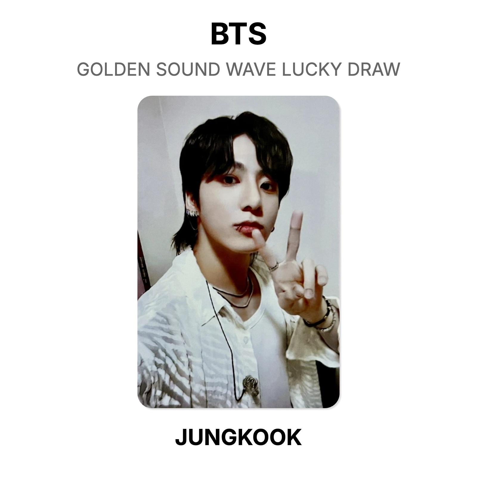 BTS GOLDEN SOUND WAVE LUCKY DRAW Official Photocard JUNGKOOK 07