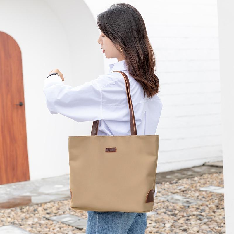 Oxford Tote Bag Women's Large Capacity Shoulder Bag Fashion Shopping Top Handle Zipper Handbag